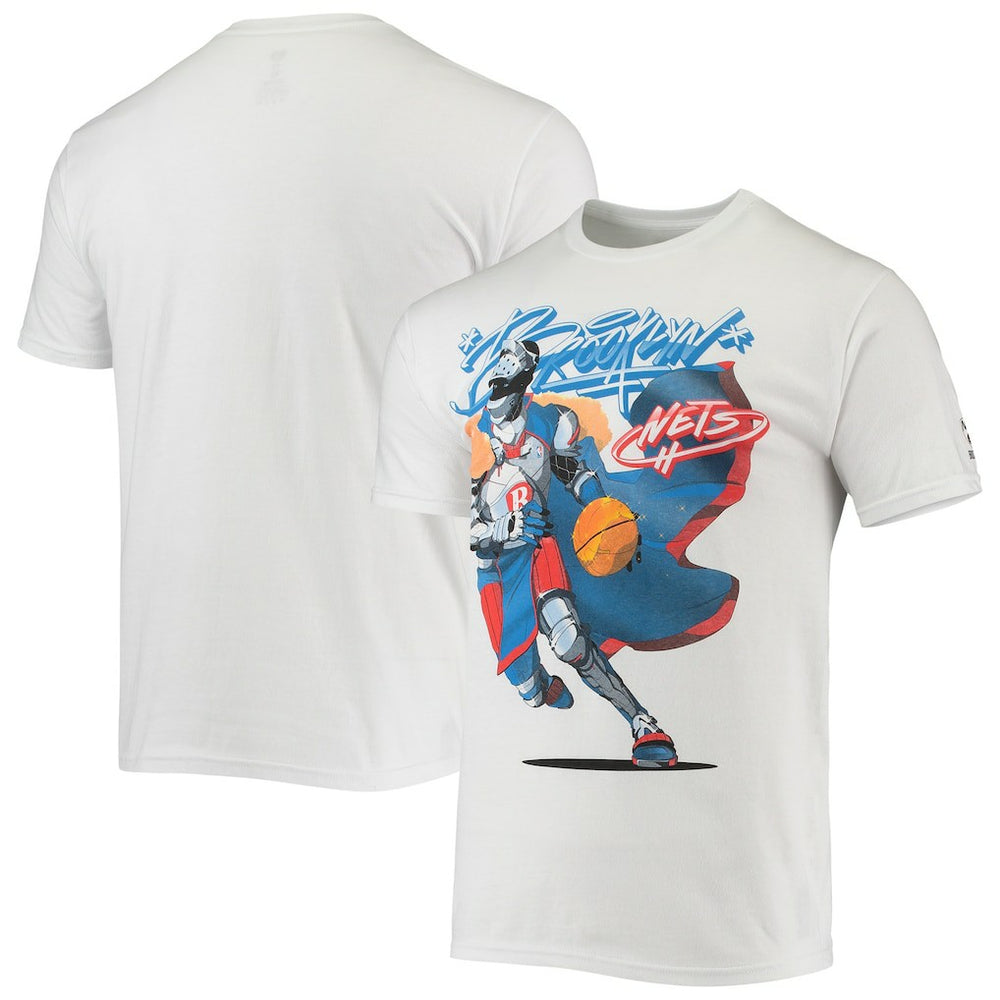 Brooklyn Nets NBA x McFlyy Identify Artist Series T-Shirt White outlet