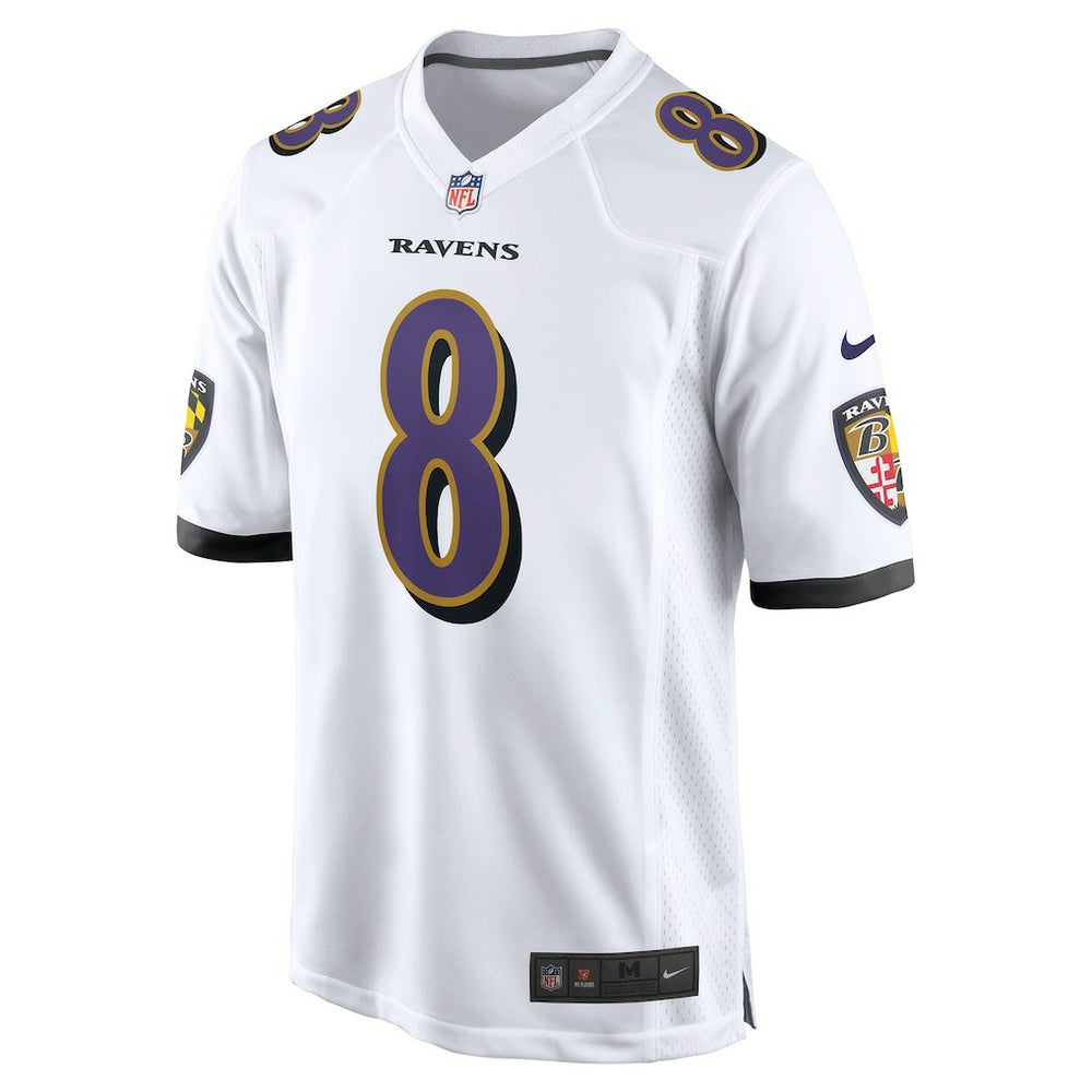 Lamar Jackson Baltimore Ravens Game Jersey - White Jerseys