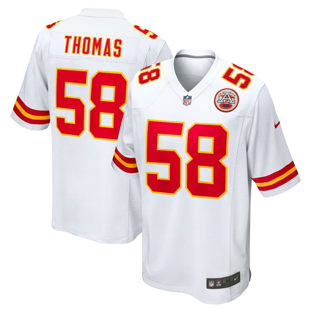 Derrick Thomas Kansas City Chiefs Retired Player Game Jersey - White Jerseys