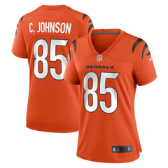 Chad Johnson Cincinnati Bengals Women's Retired Game Jersey - Orange Jerseys