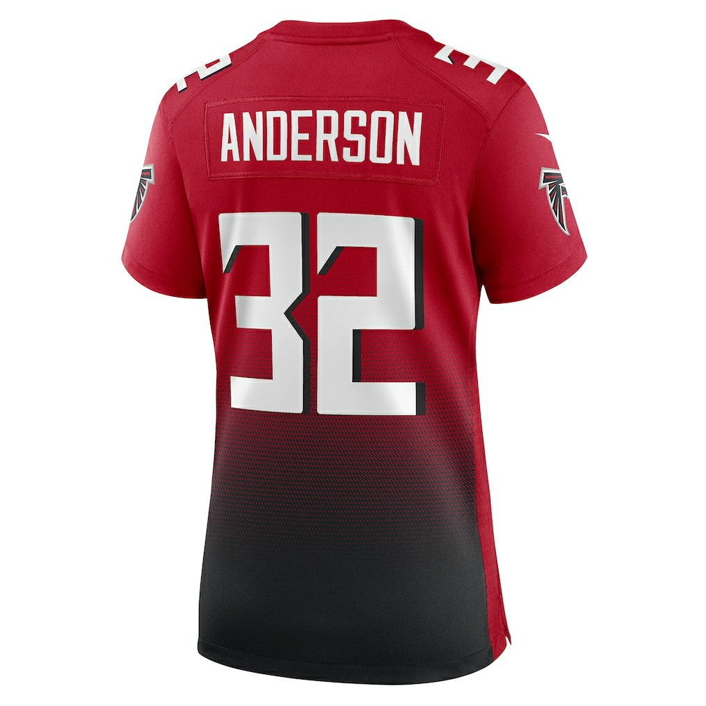Jamal Anderson Atlanta Falcons Women's Retired Game Jersey - Red Jerseys