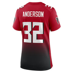 Jamal Anderson Atlanta Falcons Women's Retired Game Jersey - Red Jerseys