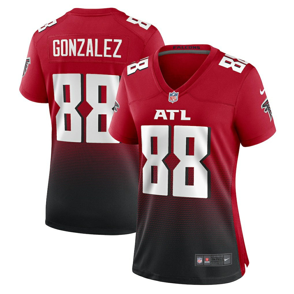 Tony Gonzalez Atlanta Falcons Women's Retired Game Jersey - Red Jerseys