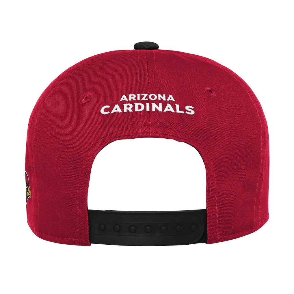 Arizona Cardinals Youth Lock Up Snapback Hat - Cardinal/Black Hats