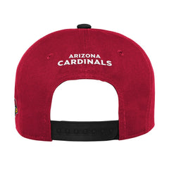 Arizona Cardinals Youth Lock Up Snapback Hat - Cardinal/Black Hats