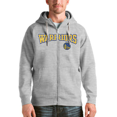 Golden State Warriors Antigua Victory Full-Zip Hoodie Heathered Gray