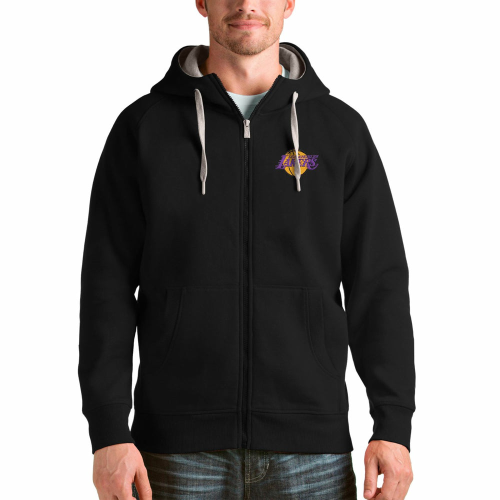 Los Angeles Lakers Antigua Logo Victory Full-Zip Hoodie Black outlet