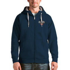 New Orleans Pelicans Antigua Logo Victory Full-Zip Hoodie Navy outlet