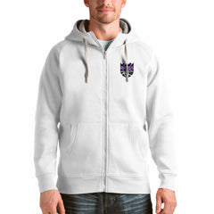 Sacramento Kings Antigua Logo Victory Full-Zip Hoodie White outlet