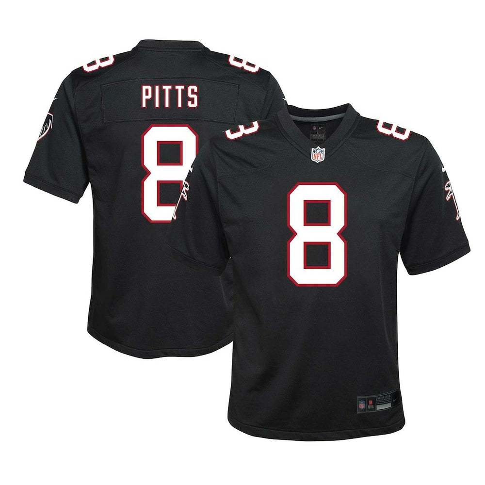 Kyle Pitts Sr. Atlanta Falcons Youth Game Jersey - Black Jerseys
