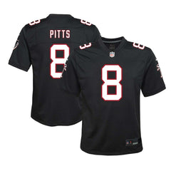 Kyle Pitts Sr. Atlanta Falcons Youth Game Jersey - Black Jerseys