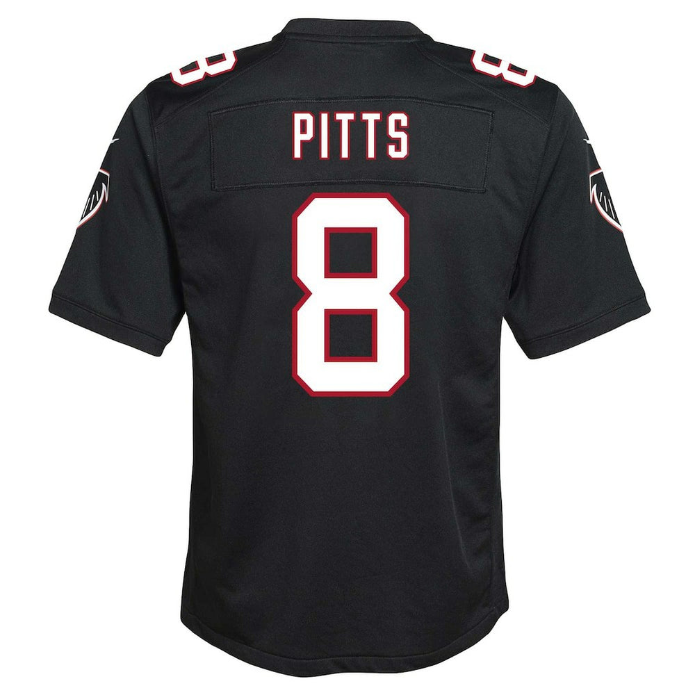 Kyle Pitts Sr. Atlanta Falcons Youth Game Jersey - Black Jerseys