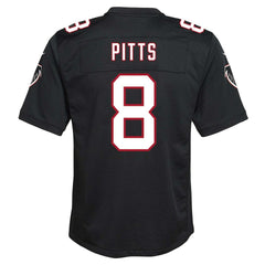 Kyle Pitts Sr. Atlanta Falcons Youth Game Jersey - Black Jerseys