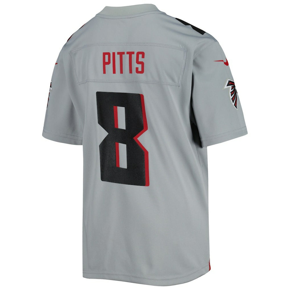 Kyle Pitts Atlanta Falcons Youth Inverted Game Jersey - Gray Jerseys