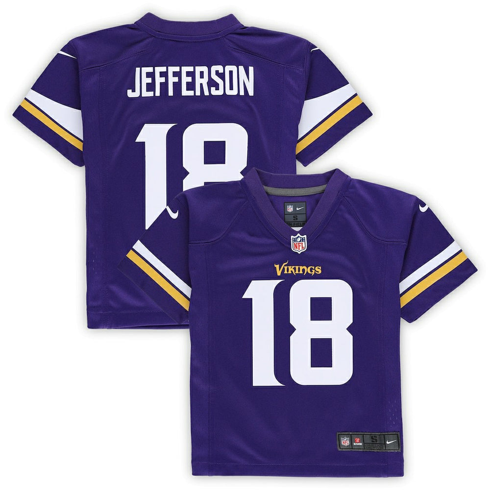 Justin Jefferson Minnesota Vikings Preschool Game Jersey - Purple Jerseys