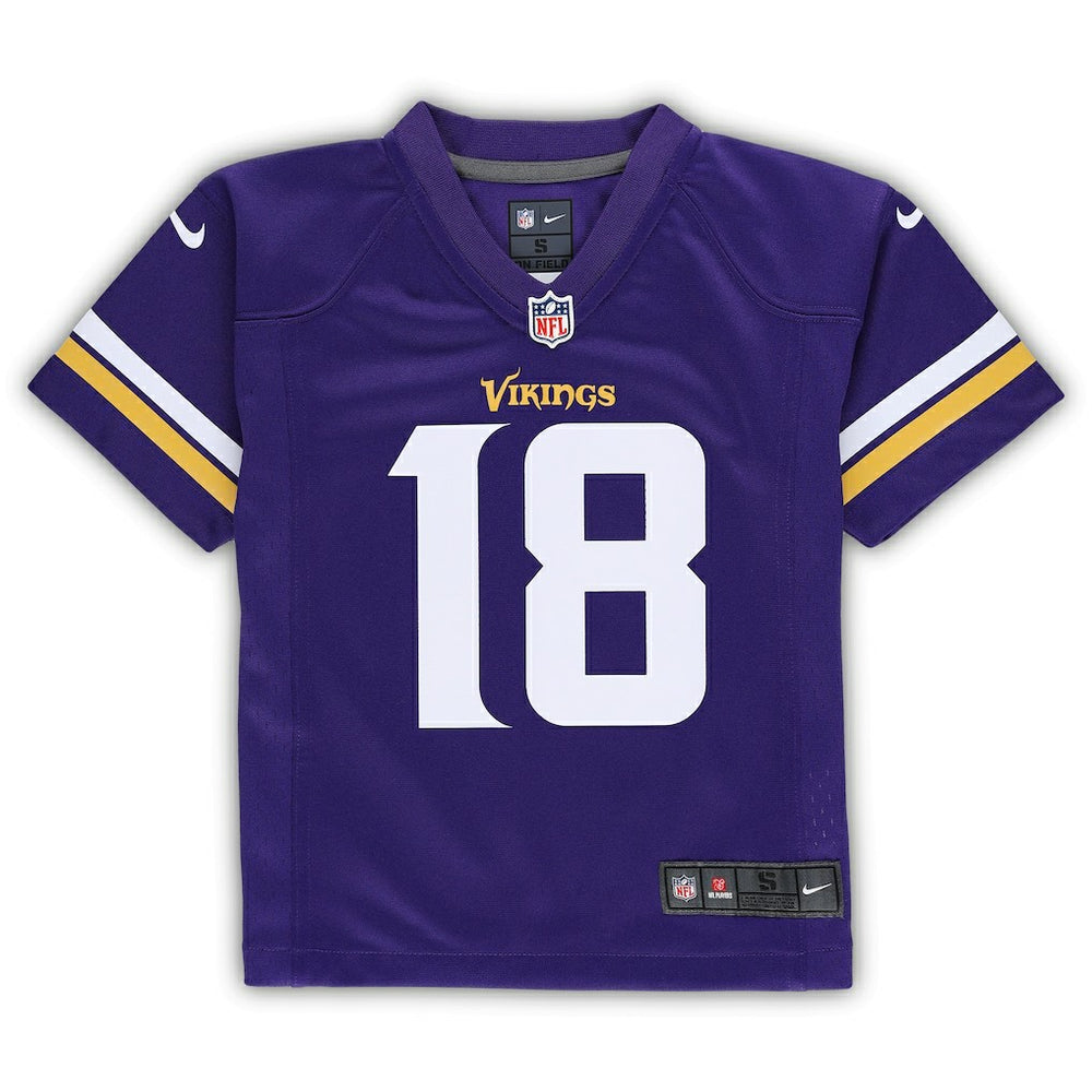 Justin Jefferson Minnesota Vikings Preschool Game Jersey - Purple Jerseys
