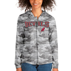 New Jersey Devils Antigua Women's Team Absolute Full-Zip Hoodie - Camo | US 4562755