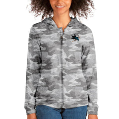 San Jose Sharks Antigua Absolute Full-Zip Hoodie - Camo | US 4562969