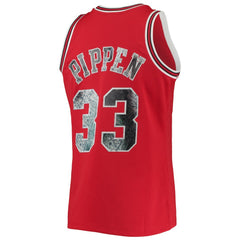 Scottie Pippen Chicago Bulls 1997/98 Hardwood Classics NBA 75th Anniversary Diamond Swingman Jersey Red - Mitchell & Ness
