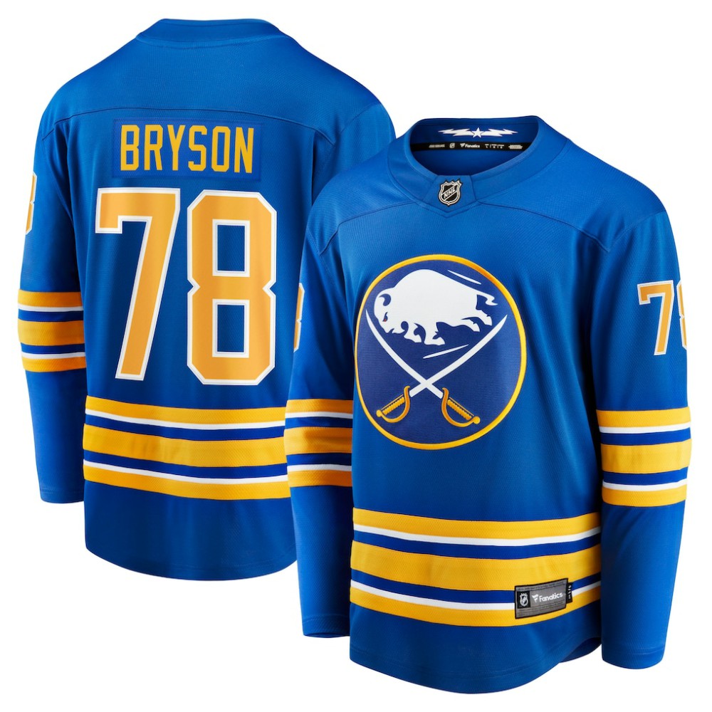 Jacob Bryson Buffalo Sabres Fanatics Home Breakaway Player Jersey - Royal | US 4564005