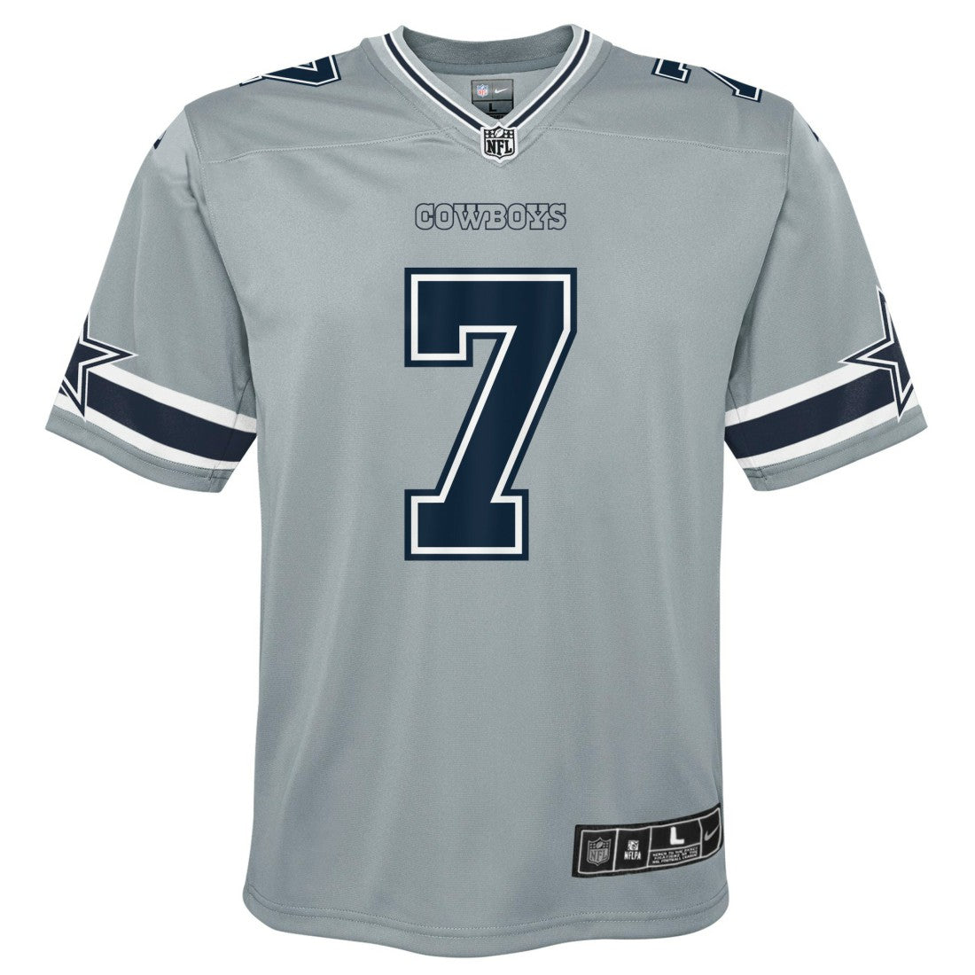 Trevon Diggs Dallas Cowboys Youth Inverted Game Jersey - Silver Jerseys