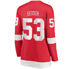 Moritz Seider Detroit Red Wings Fanatics Women's Home Breakaway Player Jersey - Red | US 4564190