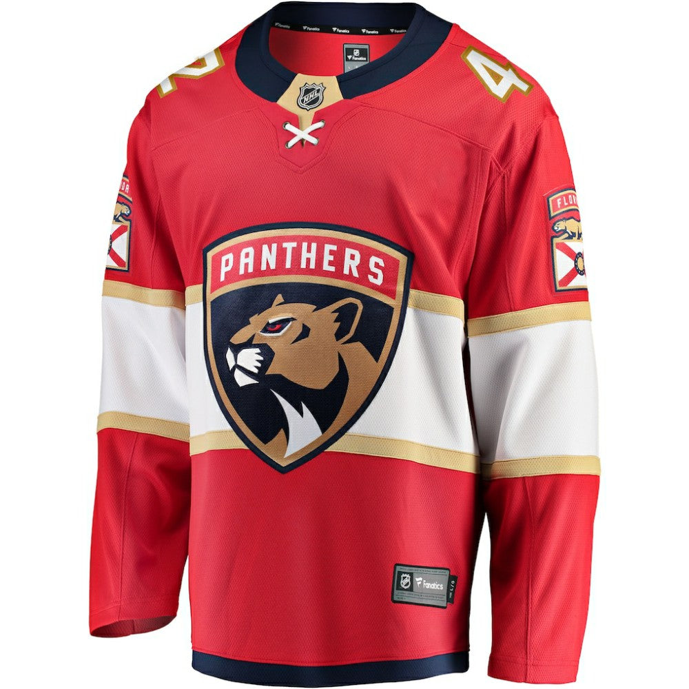 Gustav Forsling Florida Panthers Fanatics Home Breakaway Player Jersey - Red | US 4564206