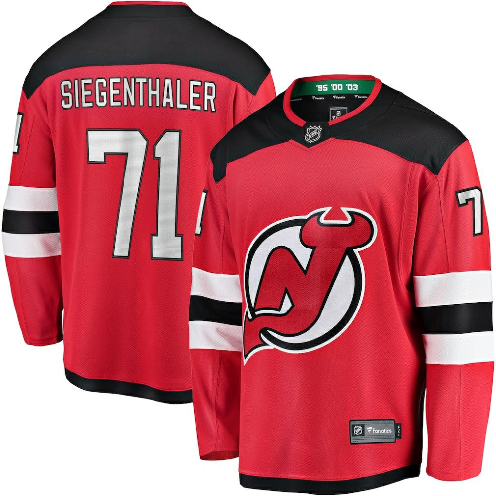 Jonas Siegenthaler New Jersey Devils Fanatics Home Breakaway Player Jersey - Red | US 4564244