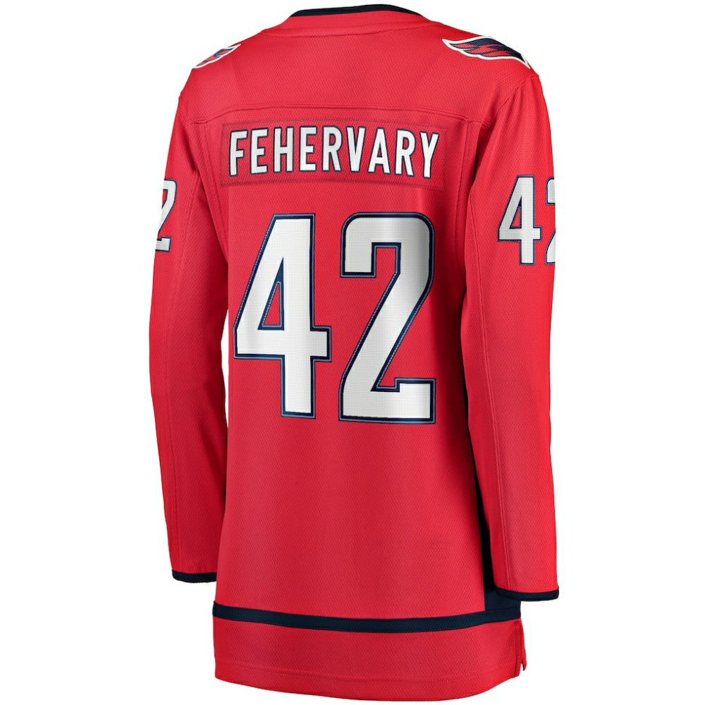 Martin Fehervary Washington Capitals Fanatics Women's Home Breakaway Player Jersey - Red | US 4564276
