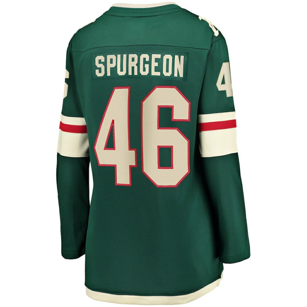 Jared Spurgeon Minnesota Wild Women's Home Breakaway Player Jersey - Green | US 4564358