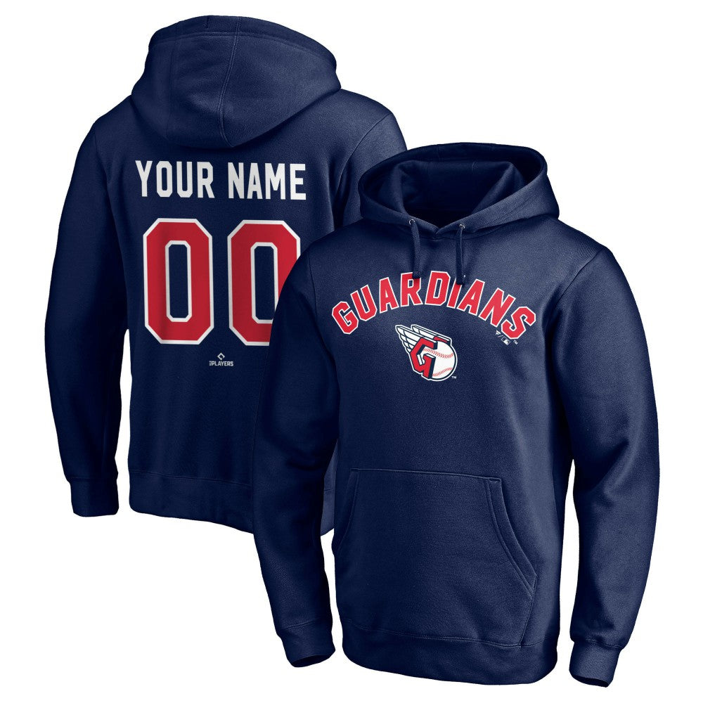 Cleveland Guardians Personalized Winning Streak Pullover Hoodie - Navy Hoodies