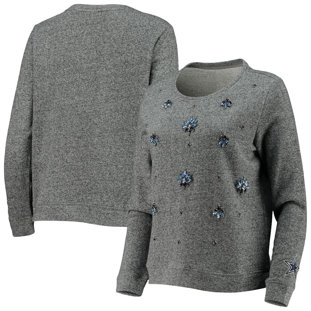 Dallas Cowboys Women's Amal Pullover Sweater - Gray Pullover