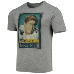 Bob Lilly Dallas Cowboys Name & Number Tri-Blend T-Shirt - Heathered Gray T-shirts
