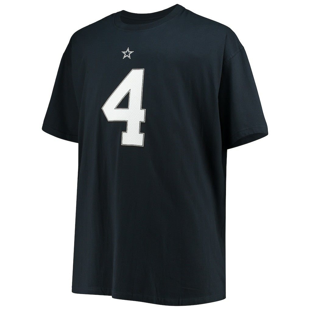Dak Prescott Dallas Cowboys Big & Tall Player Name & Number T-Shirt - Navy T-shirts