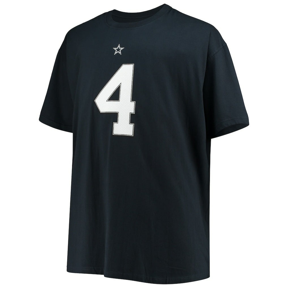 Dak Prescott Dallas Cowboys Big & Tall Player Name & Number T-Shirt - Navy T-shirts