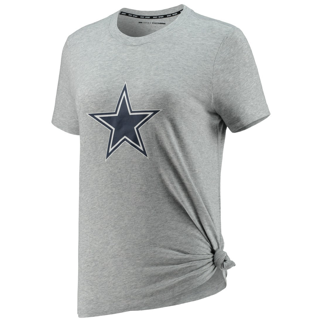 Dallas Cowboys DKNY Sport Women's Ava Tri-Blend T-Shirt - Heathered Gray T-shirts