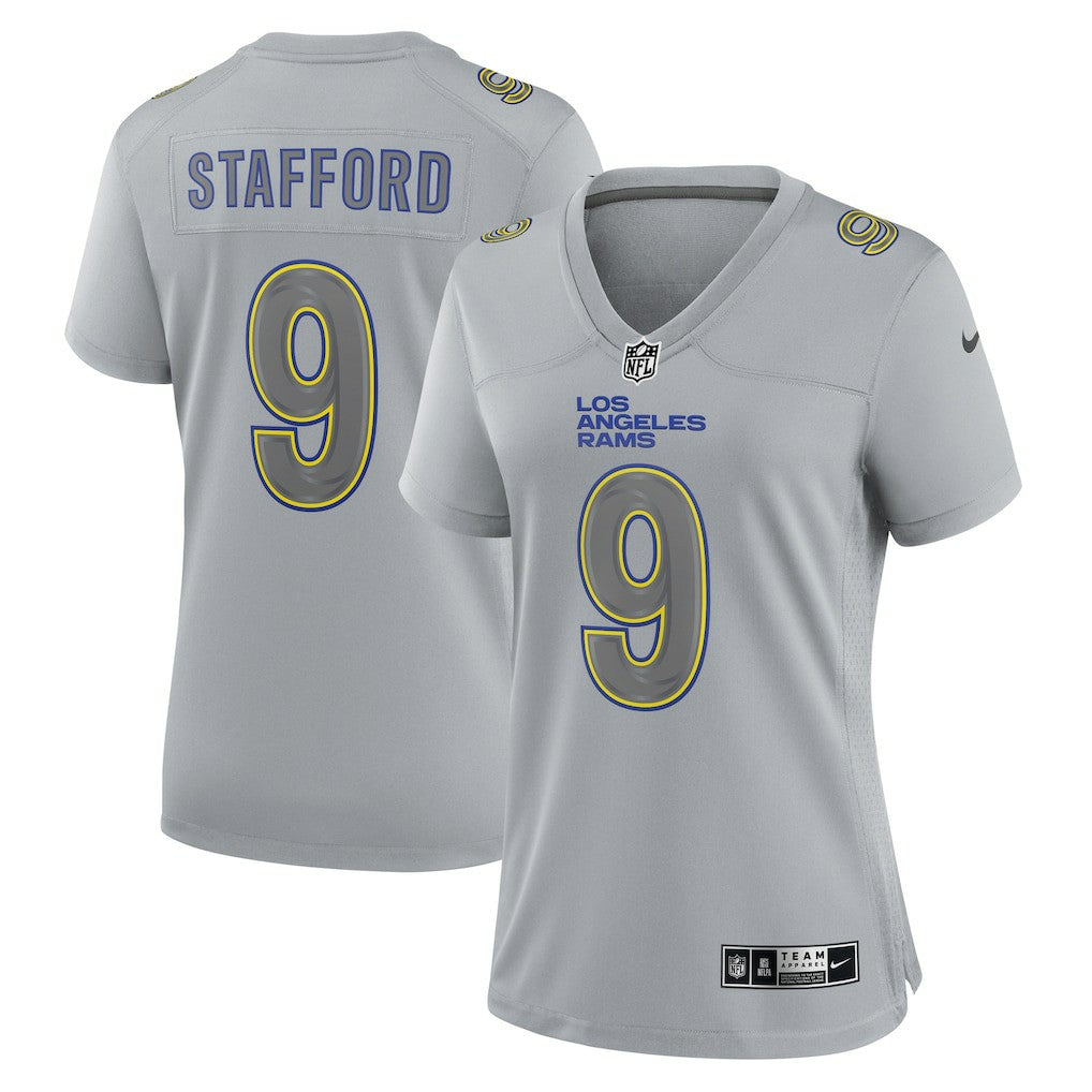 Matthew Stafford Los Angeles Rams Women's Atmosphere Fashion Game Jersey - Gray Jerseys