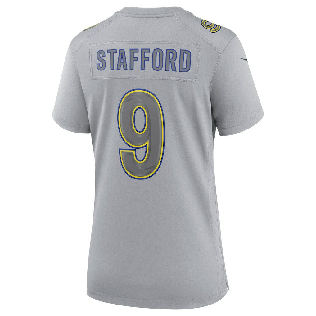 Matthew Stafford Los Angeles Rams Women's Atmosphere Fashion Game Jersey - Gray Jerseys