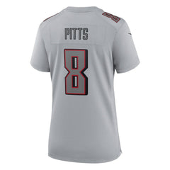 Kyle Pitts Atlanta Falcons Women's Atmosphere Fashion Game Jersey - Gray Jerseys