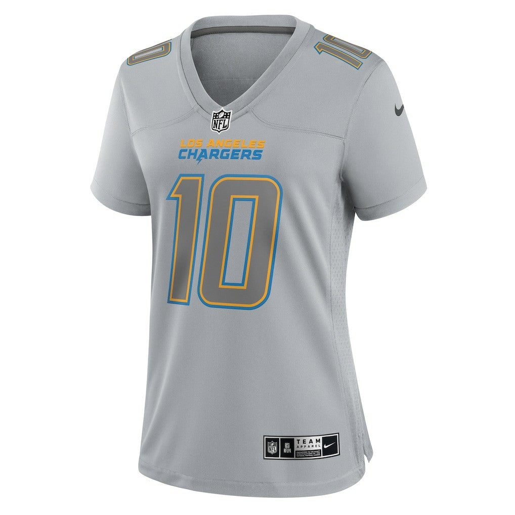Justin Herbert Los Angeles Chargers Women's Atmosphere Fashion Game Jersey - Gray Jerseys
