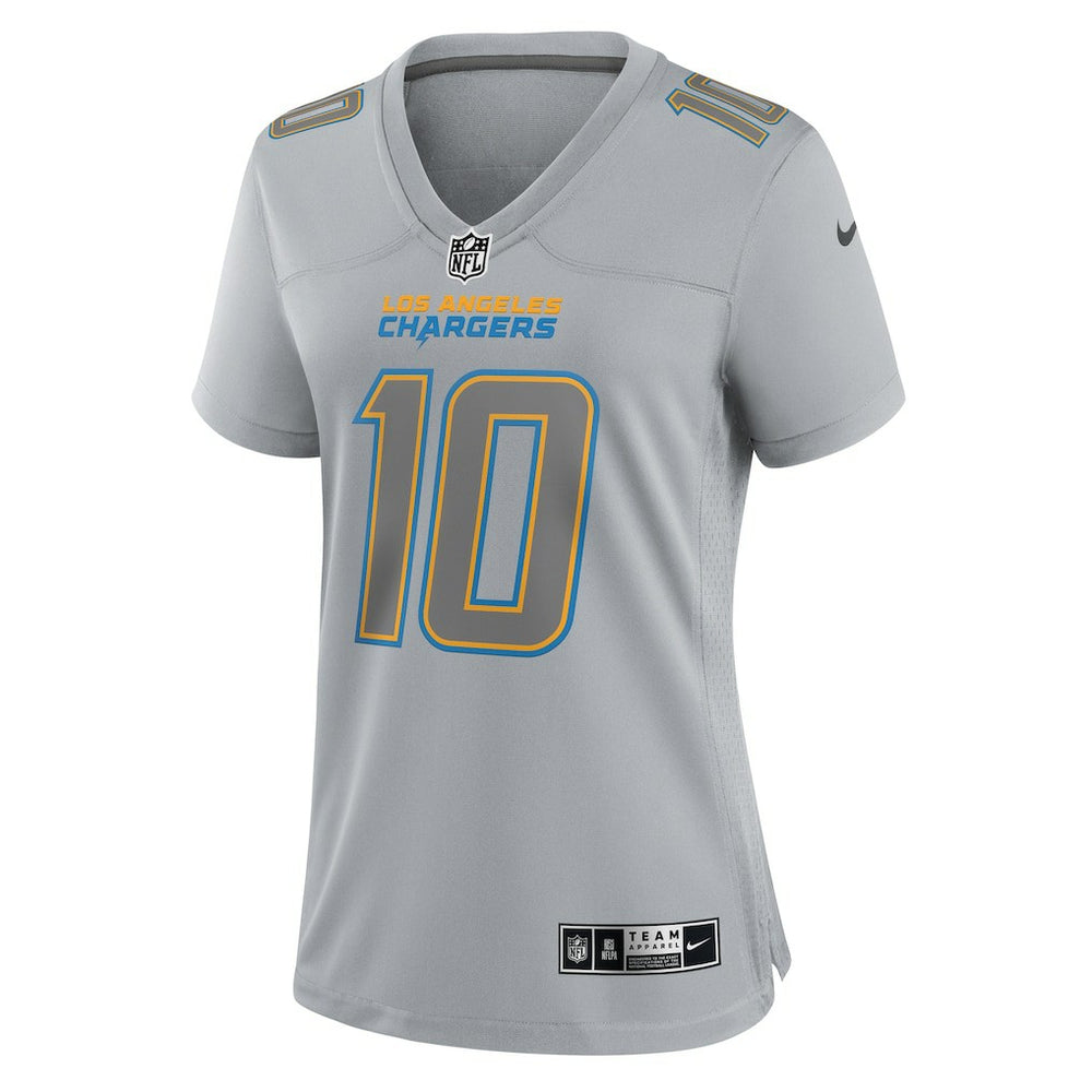 Justin Herbert Los Angeles Chargers Women's Atmosphere Fashion Game Jersey - Gray Jerseys