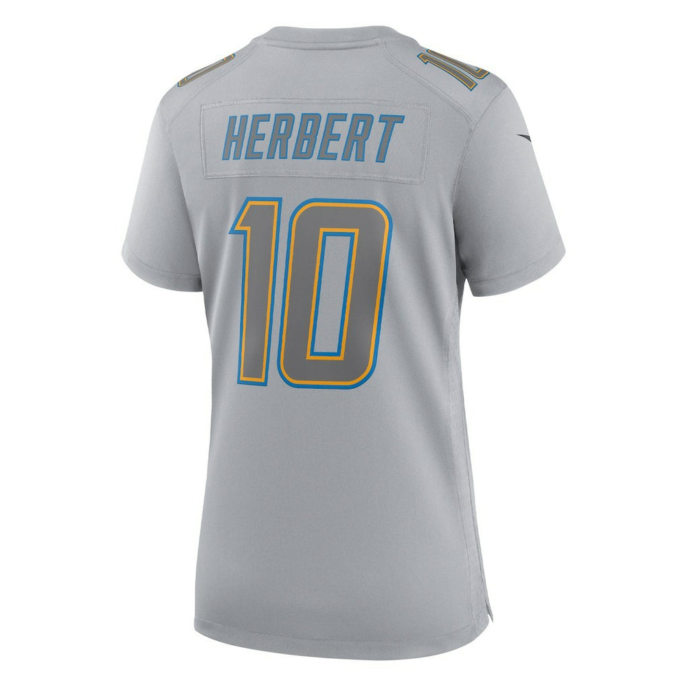 Justin Herbert Los Angeles Chargers Women's Atmosphere Fashion Game Jersey - Gray Jerseys