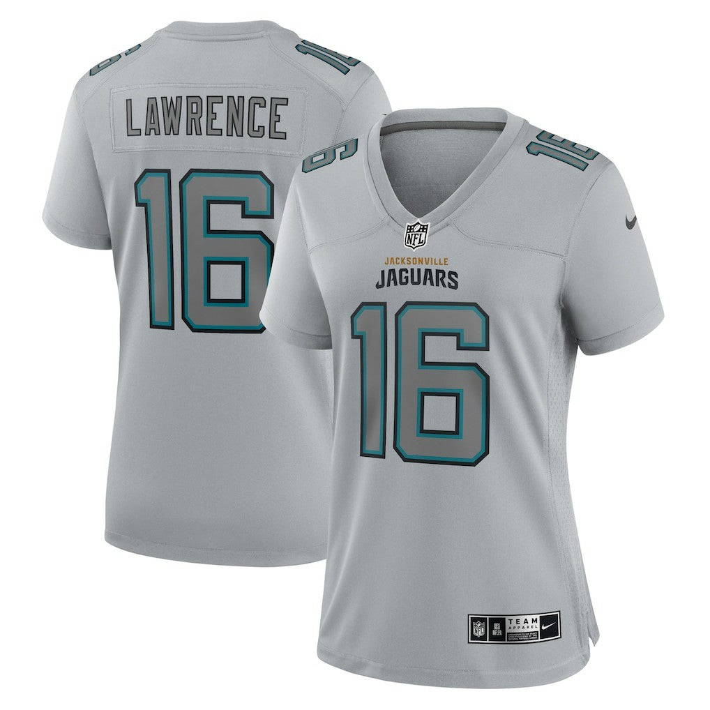 Trevor Lawrence Jacksonville Jaguars Women's Atmosphere Fashion Game Jersey - Gray Jerseys