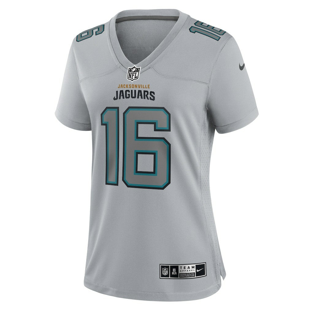 Trevor Lawrence Jacksonville Jaguars Women's Atmosphere Fashion Game Jersey - Gray Jerseys