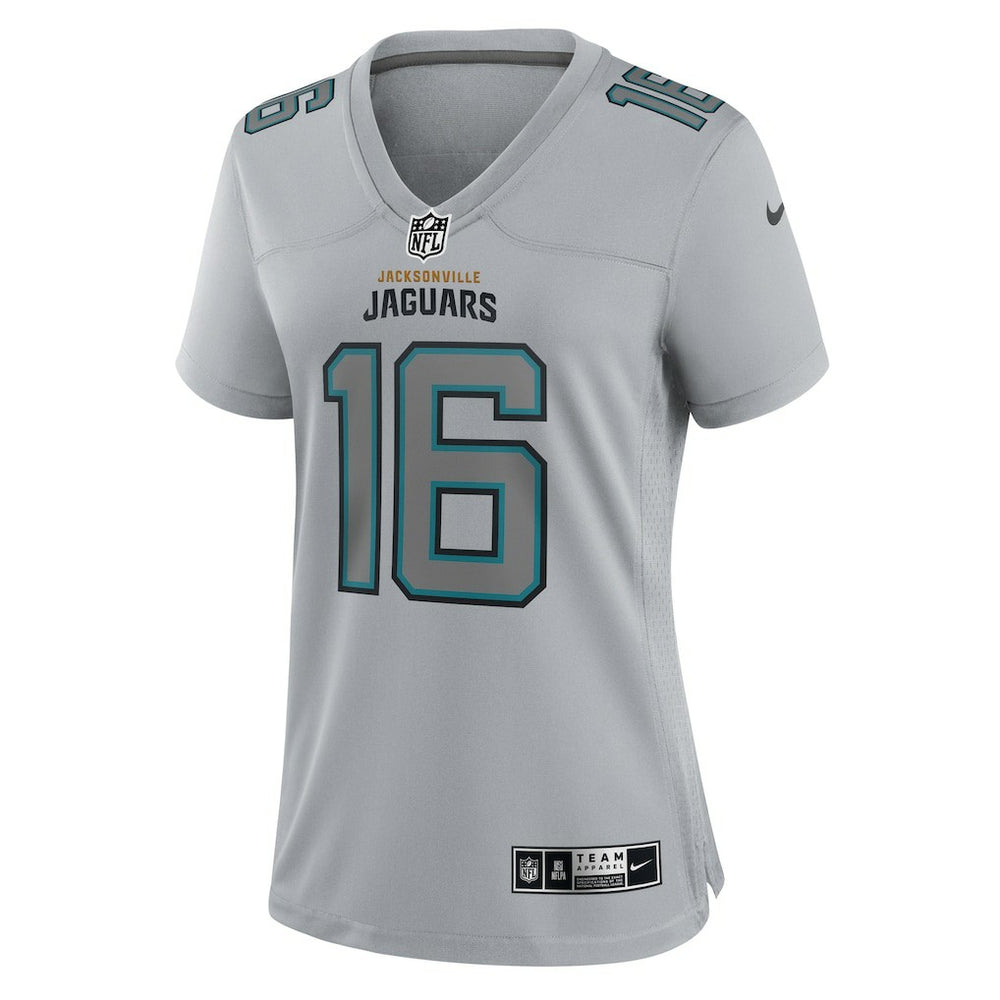 Trevor Lawrence Jacksonville Jaguars Women's Atmosphere Fashion Game Jersey - Gray Jerseys