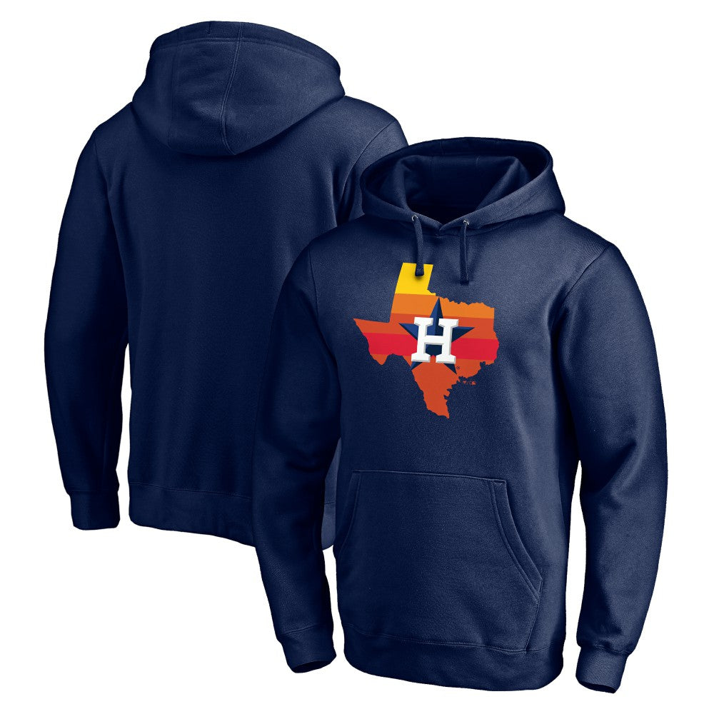 Houston Astros Hometown Collection Texas Sunrise Pullover Hoodie - Navy Hoodies