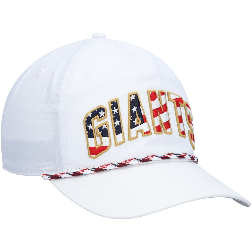 San Francisco Giants '47 Flag Flutter Hitch Snapback Hat - White Hats