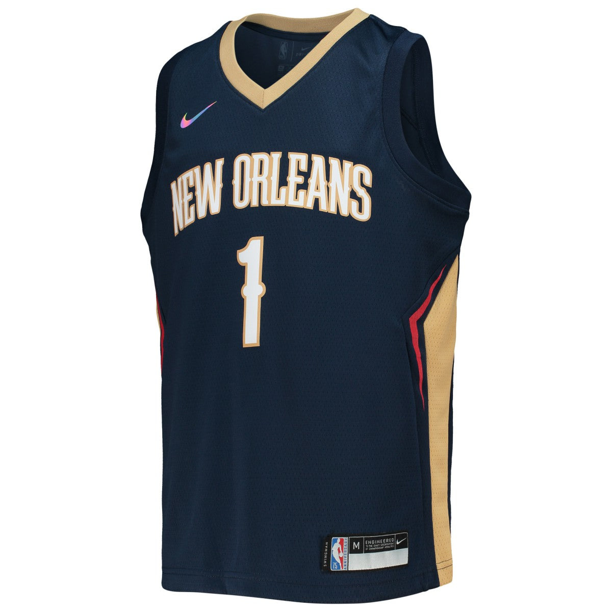 Zion Williamson New Orleans Pelicans Youth 2021/22 Diamond Swingman Jersey Icon Edition Navy - Nike