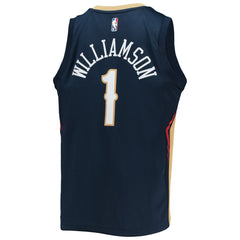 Zion Williamson New Orleans Pelicans Youth 2021/22 Diamond Swingman Jersey Icon Edition Navy - Nike