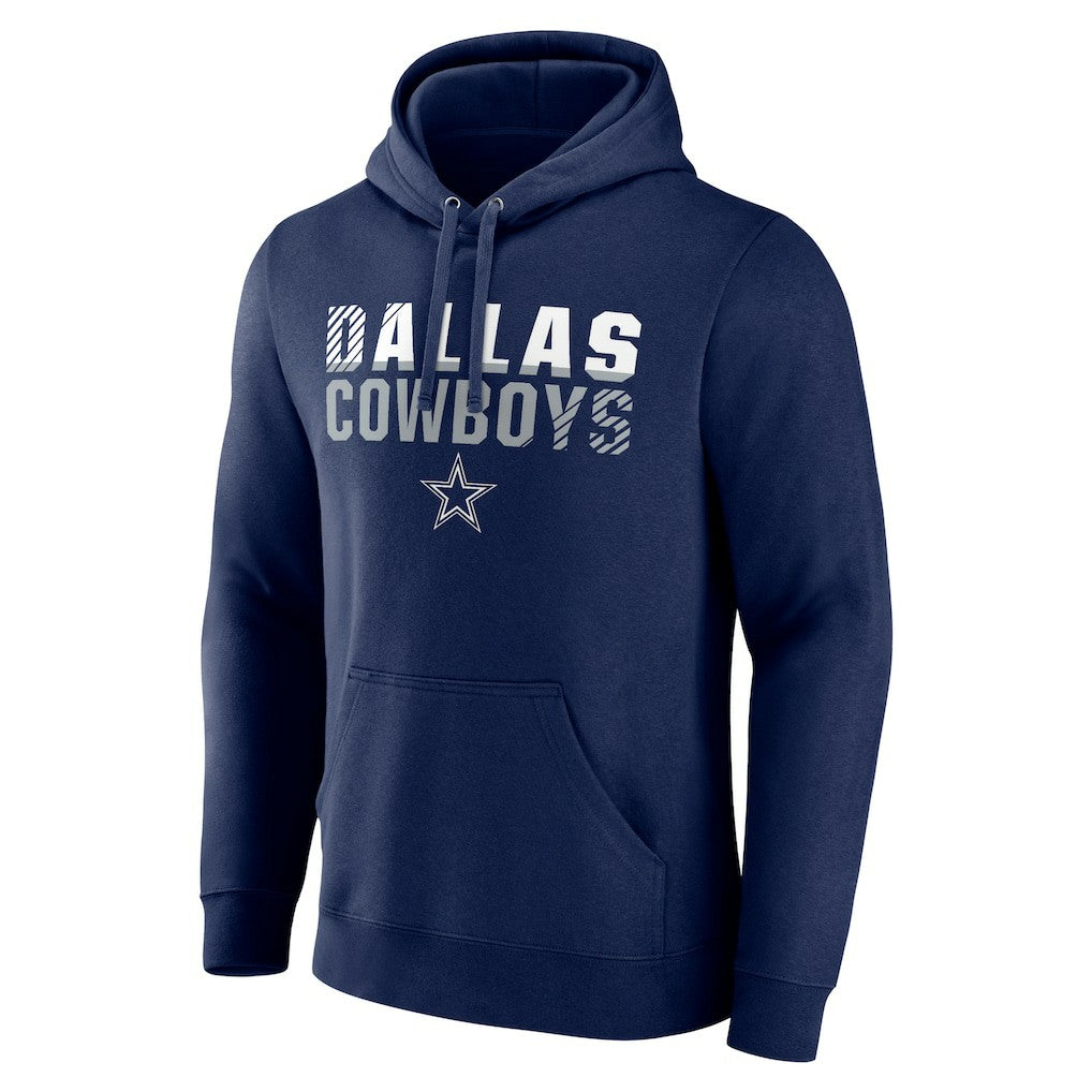 Dallas Cowboys Fade Out Fitted Pullover Hoodie - Navy Hoodies